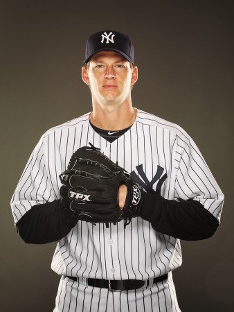 New York Yankees Photo Day, TAMPA, FL - FEBRUARY 23: A.J. Burnett Photographic Poster Print by Al Bello, 9x12