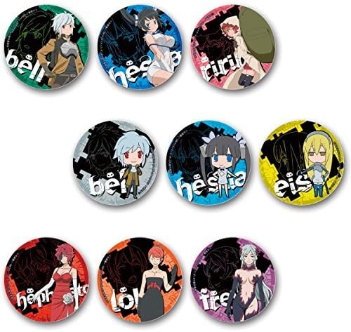 Minnano-Kuji Is It Wrong to Try to Pick Up Girls in a Dungeon Can Badge F Award queue 3 Set by Minnano kuji