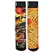adidas Men's Neo Crew Socks (1-Pack), Burgers and Fries Print, One Size Fits All