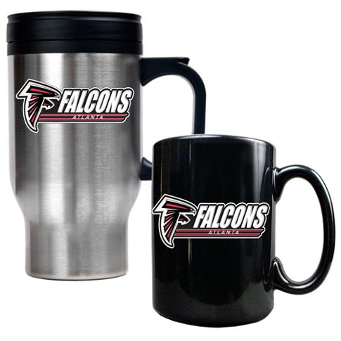 NFL Atlanta Falcons Travel Mug & Ceramic Mug Set