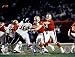 Steve Young San Francisco 49ers NFL Hand Signed 8x10 Photograph Red Jersey SB XXIX Throwing
