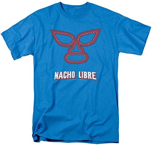 Nacho Libre Men's Mask T-shirt Small Turquoise