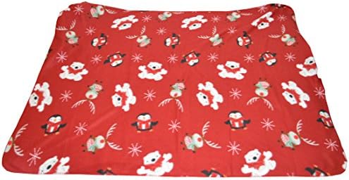 Christmas Red Deer Fleece Blanket - Multicolor Size: (50inches60inches)