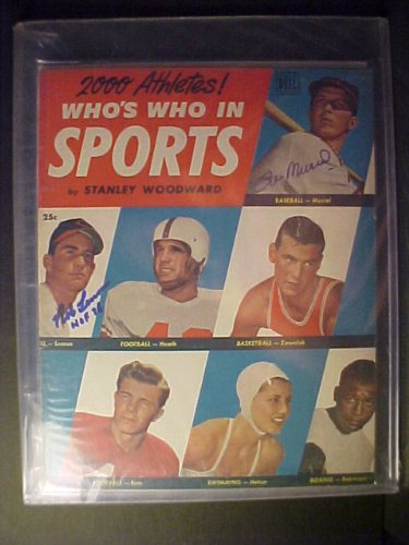 Stan Musial St. Louis Cardinals & Bob Lemon Cleveland Indians Autographed 1951 Dell Who's Who In Sports Magazine