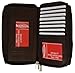 Marshal Genuine Leather Double Zipper Clutch Checkbook Wallet for Women #4575CF