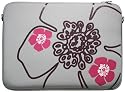 DIGITTRADE LS101-17 Notebook Sleeve 43,9cm 17,3 Zoll Laptoptasche grau Neopren Schutzhuelle wasserabweisend Anti Shock System