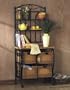 Southern Enterprises BE1886 Iron Wicker Bakers Baker's Rack,