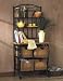 Southern Enterprises BE1886 Iron Wicker Bakers Baker's Rack,