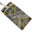 Antique World Map Decorative Matches