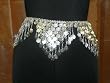 Bollywood Designer Belly Dance Jewelry Silver Metal Dangling Coin Belt