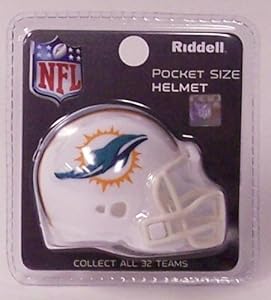 Miami Dolphins Riddell Revolution Pocket Pro Football Helmet