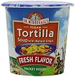 Dr. McDougall's Right Foods Vegan Tortilla Soup with Baked Chips, 2-Ounce Cups (Pack of 6)