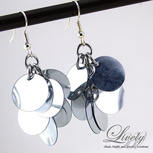 Silver-Tone Spangle Drop Earrings