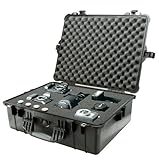 Pelican 1600 Case with Foam for Camera (Black)