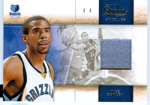 2009 Studio Authentic Mike Conley Game Worn Jersey Card