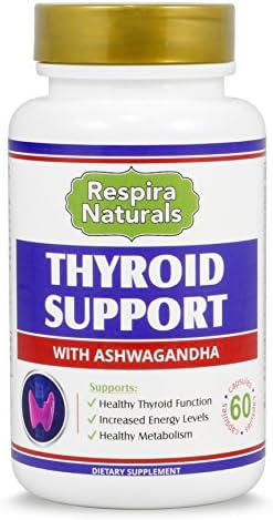 Thyroid Health Care Support Supplement By Respira Naturals - Premium Quality, All Natural, Pure Complex - Boosts Metabolism &amp; Energy, Supports Healthy Thyroid Function, Aids Weight Loss - 60 Capsules