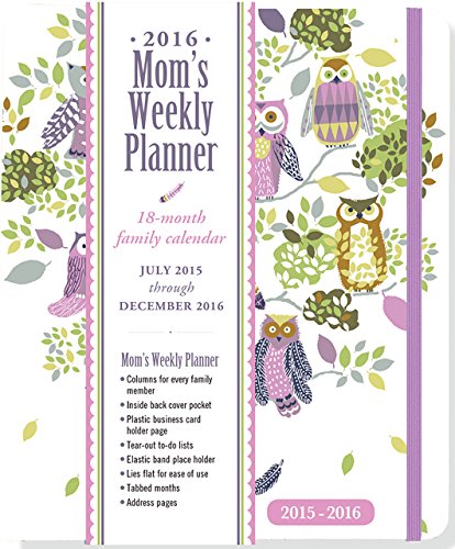 2016 Owl Forest Mom's Weekly Planner (18-Month Calendar, Family Calendar, Diary)