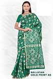 Bright Green Bangalore south Dupion Silk festival Saree / Sari