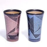 【九谷焼 フリーカップ】 宗秀窯 釉裏銀彩 ペア泡立ちフリーカップ / お楽しみグッズ(キッチン用品)付きセット
