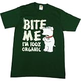 Family Guy Brian Bite Me I'm 100% Organi...