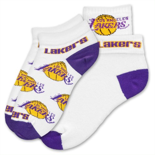 NBA Los Angeles Lakers Womens Socks, 2-Pack