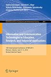 Information and communication technology in education, research, and industrial application : 10th International Conference, ICTERI 2014, Kherson, Ukraine, June 9-12, 2014, Revised Selected Papers