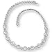Ladies Unique Circular All Around Diamond Neacklace
