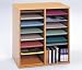 Wood Literature Organizer - Letter Size Pockets by Safco - 9422