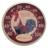 Chaney Instrument 12.5Inch Indoor/Outdoor Thermometer, Hen House