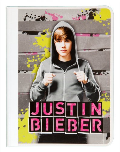 Mead Justin Bieber Composition Book, 80CT Wide Rule, Gray Design (72617)
