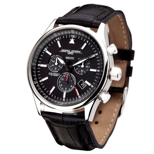 Jorg Gray Limited Edition 6500 Swiss Black Dial Men's watch #JG6500-44 Jorg Gray Limited Edition 6500 Swiss Black Dial Men's watch #JG6500-44
