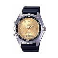 Casio Marine Gear Analog Diver Watch - Black/ Silvertone/ Goldtone