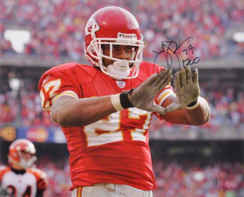 Larry Johnson Kansas City Chiefs - Action - Autographed 16x20 Photo