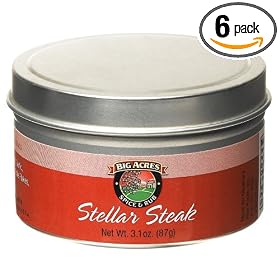 Big Acres Stellar Steak Spice and Rub, Tins (Pack of 6)
