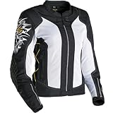 Scorpion Nip Tuck Women's Textile On-Road Motorcycle Jacket - Color: Gold, Size: Medium