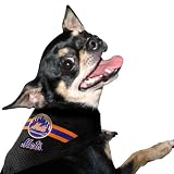 MLB New York Mets Black Small Pet Bandana (Small/Medium)