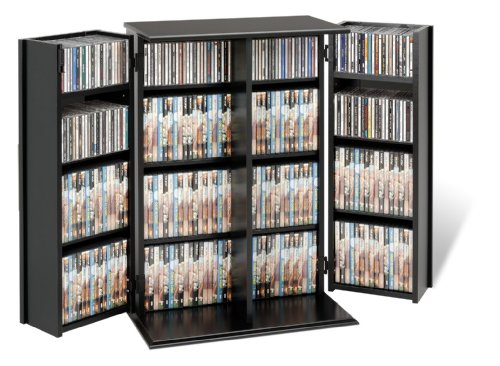 Prepac Furniture Locking Media Cabinet Multimedia Storage