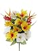 Faux 21.5 Ginger/Heliconia/Protea Bush x14 Beauty Yellow (Pack of 12)
