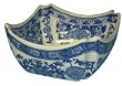 Blue and white square bowl - porcelain