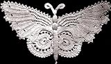 Vintage Crochet PATTERN to make - Antique Irish Crochet Butterfly Motif Applique. NOT a finished item. This is a pattern and/or instructions to make the item only.