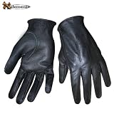 Women's Slim and Soft Black Leather Gloves