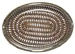 Glass Large Oval Casserole Dish With Woven Palm Leaf Basket 14" x 10" x 3"