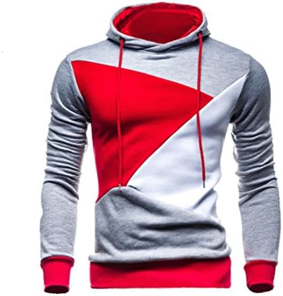 Fashion Mens Style Hombre Hip Hop Hoodie Sweatshirt Suit Slim Fit (XXL, Gray)