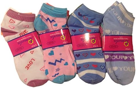Women's Low Cut Mix and Match Cute Fancy Designer Ankle Socks 12 Pairs