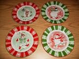 Search : Avon Snowfamily Collection Set of Four Dessert Plates