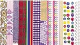 Roylco Fabulous Fabric Paper, Pack Of 40