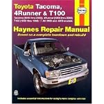 Haynes Repair Manual, Toyota Tacoma, 4 Runner & T100: Tacoma (1995 thru 2000), 4 Runner (1996 thru 2000), T100 (1993 thru 1998)- All 2WD and 4WD models book cover