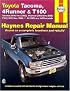 Toyota Tacoma, 4 Runner & T100 Automotive Repair Manual. Models covered: 2WD and 4WD Toyota Tacoma (1995 thru 2000), 4 Runner (1996 thru 2000) and T100 (1993 thru 1998)