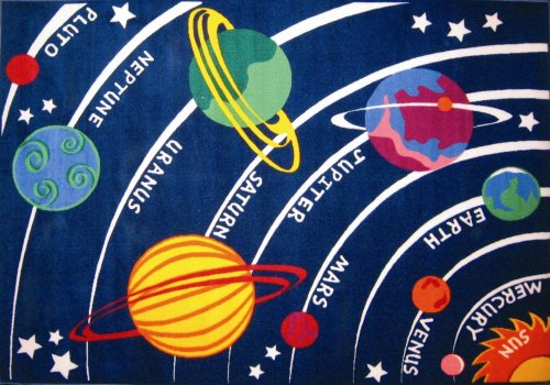 Childrens Toyshop  Toys : LA Rug Solar System Rug 19"x29"