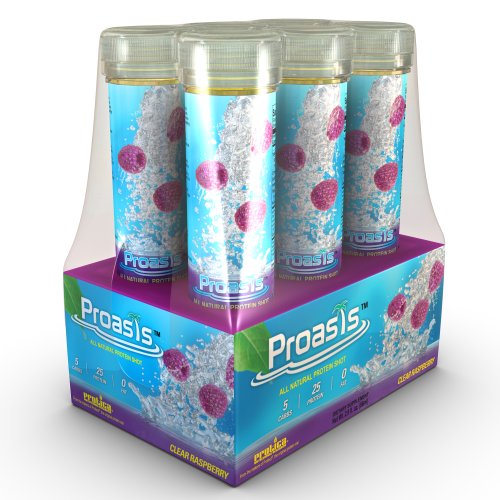 Proasis Protein Shot, Clear Raspberry, 2.9-Fluid Ounce6-Count